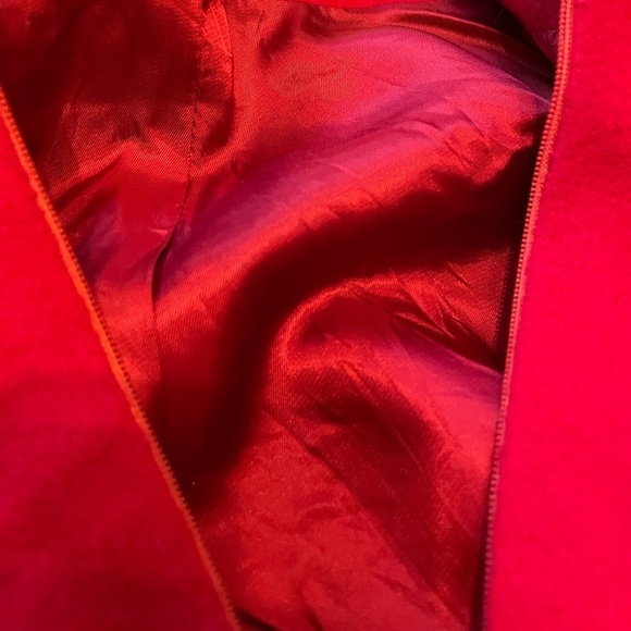RARE Designer Vintage Marisa Minicucci Virgin Wool Angora Cashmere Red Jacket - Picture 4 of 8